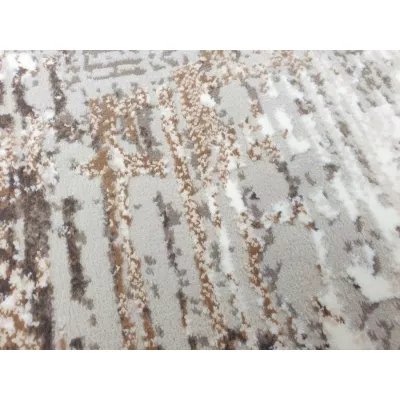 Obdélníkový kusový koberec 80x150 cm STEFANO - béžový / zlatý