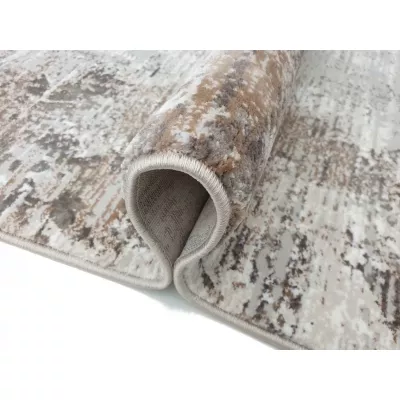 Obdélníkový kusový koberec 80x150 cm STEFANO - béžový / zlatý