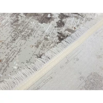 Kulatý koberec 100 cm STEFANO - béžový / zlatý