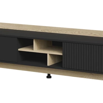 TV stolek ILOFA - dub cremona / černý