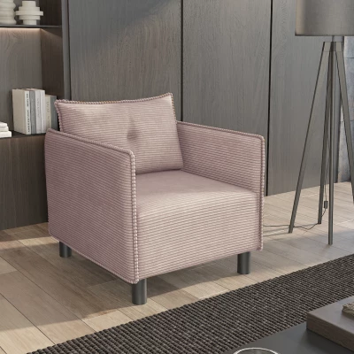 Křeslo MAELLA - světle růžové