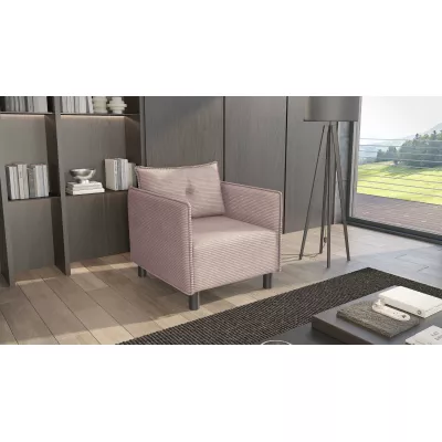 Křeslo MAELLA - světle růžové