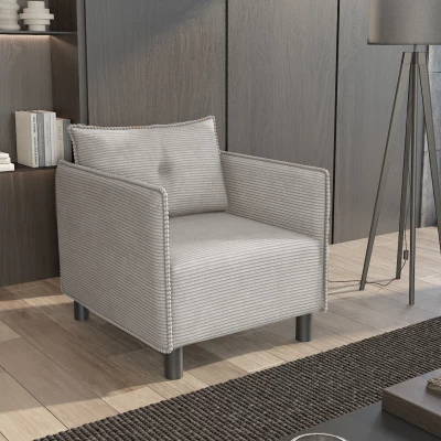 Křeslo MAELLA - světle šedé