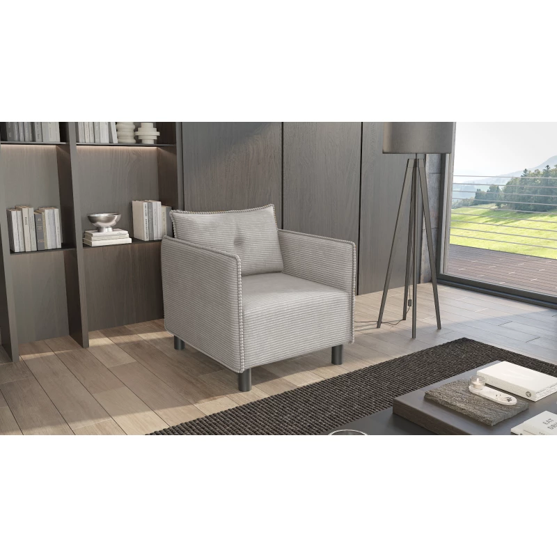 Křeslo MAELLA - světle šedé