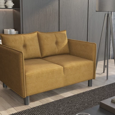 Dvoumístná pohovka MAELLA - hořčicová