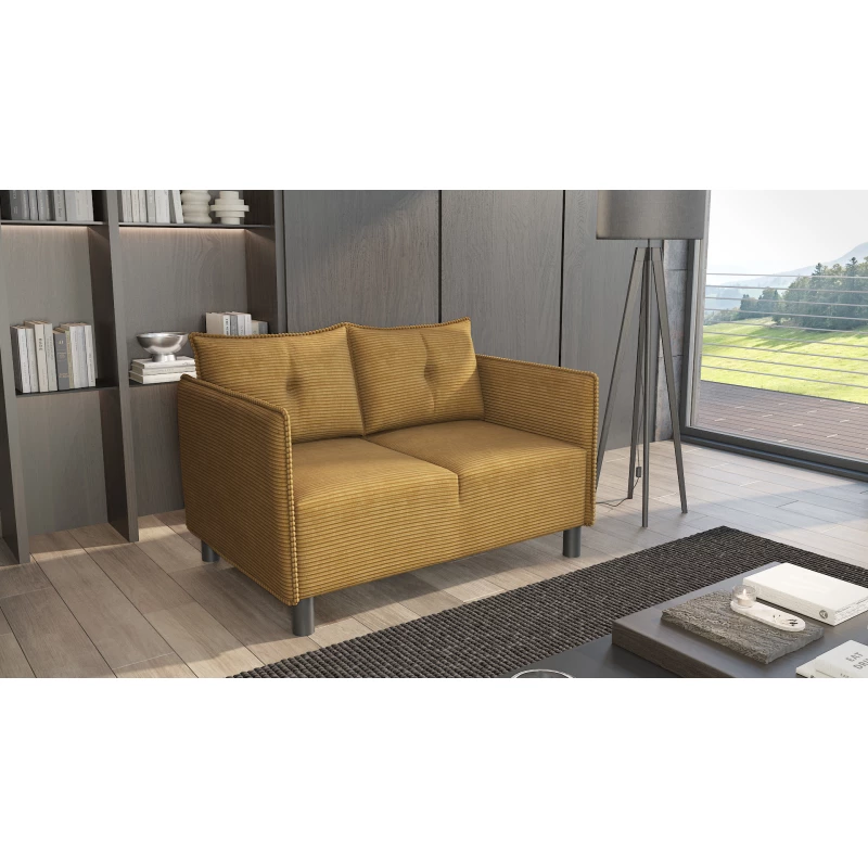 Dvoumístná pohovka MAELLA - hořčicová