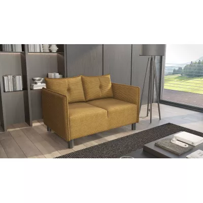 Dvoumístná pohovka MAELLA - hořčicová