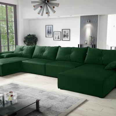 Sedací souprava do U LUIZA 3 - zelená