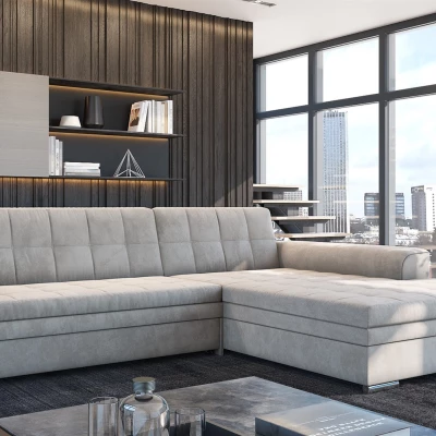 Rozkládací sedací souprava SANGITA 3 - krémová, pravý roh