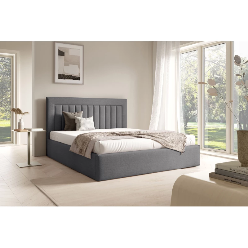 Čalouněná manželská postel 160x200 TAISA 1 - šedá