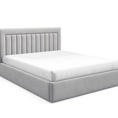 Čalouněná manželská postel 160x200 TAISA 1 - světle šedá