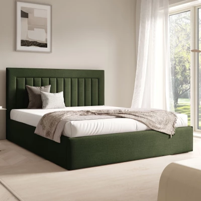 Čalouněná manželská postel 160x200 TAISA 1 - zelená