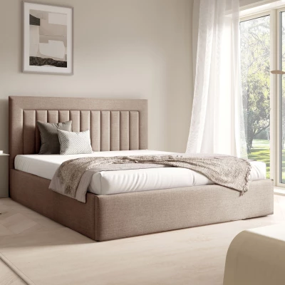 Čalouněná manželská postel 160x200 TAISA 1 - béžová