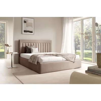 Čalouněná manželská postel 160x200 TAISA 1 - béžová