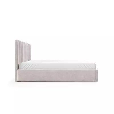 Manželská postel s úložným prostorem 140x200 TAISA 2 - světle šedá