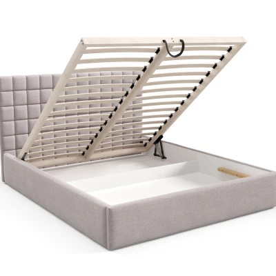 Manželská postel 140x200 TAISA 3 - bordová