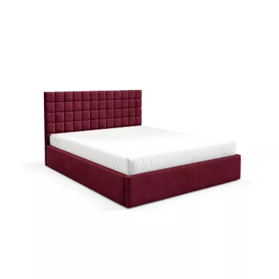 Manželská postel 140x200 TAISA 3 - bordová