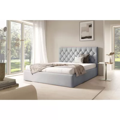 Manželská postel s roštem 180x200 TAISA 4 - světle šedá