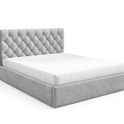 Manželská postel s roštem 180x200 TAISA 4 - světle šedá