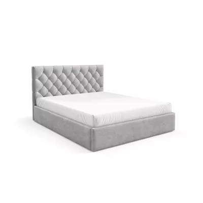 Manželská postel s roštem 180x200 TAISA 4 - světle šedá