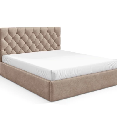 Manželská postel s roštem 160x200 TAISA 4 - béžová