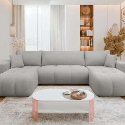 Rozkládací sedačka do U ANFIR - světlá šedá