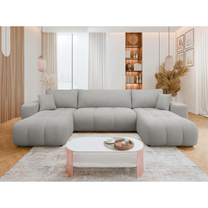 Rozkládací sedačka do U ANFIR - světlá šedá