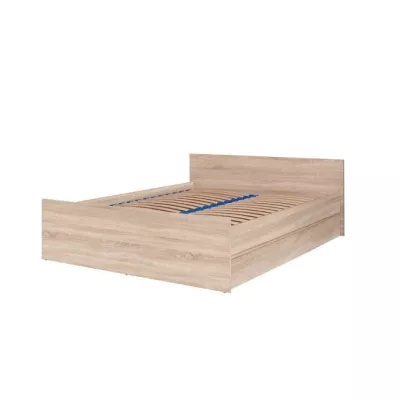 Manželská postel s roštem 140x200 LIONU - dub sonoma