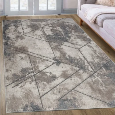 Obdélníkový koberec 160x220 cm ADALBERTO - béžový