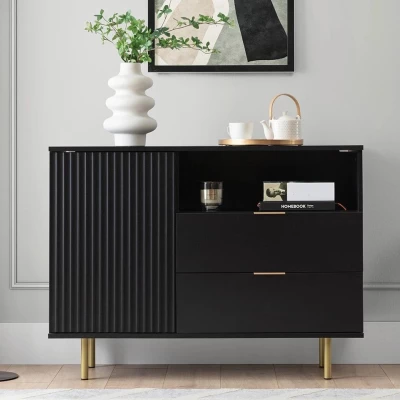 Kombinovaná komoda STELLA - černá