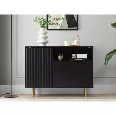 Kombinovaná komoda STELLA - černá