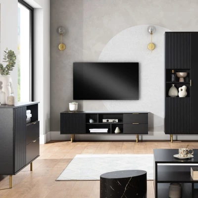 Kombinovaná komoda STELLA - černá