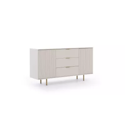 Široká komoda STELLA - kašmír / zlatá