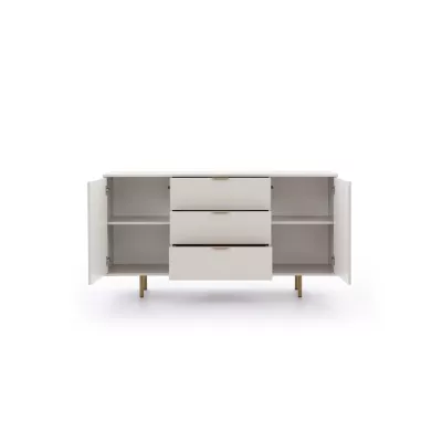 Široká komoda STELLA - kašmír / zlatá