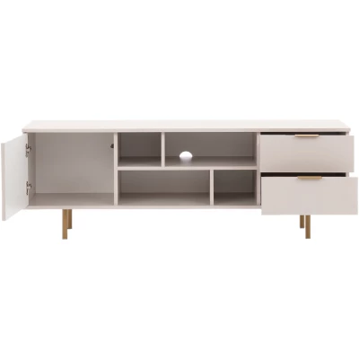 Televizní stolek STELLA - kašmír / zlatý