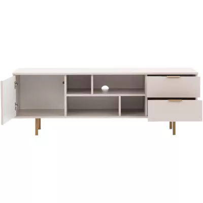 Televizní stolek STELLA - kašmír / zlatý