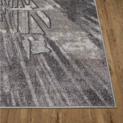 Abstraktní kusový koberec 140x190 cm ADALBERTO - béžový