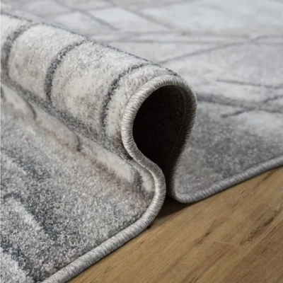 Abstraktní kusový koberec 140x190 cm ADALBERTO - béžový