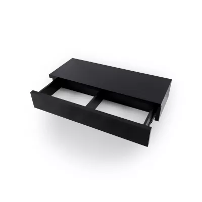 Závěsný toaletní stolek LILLIEN - černý / černý lesk