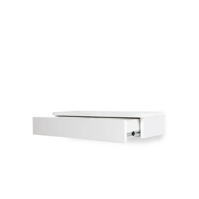 Závěsný toaletní stolek LILLIEN - bílý / bílý lesk