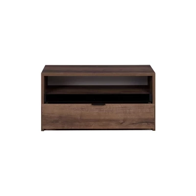 Televizní stolek DOON - dub monastery / černý lesk