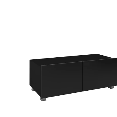 Závěsný TV stolek CONNOR - černý / černý lesk