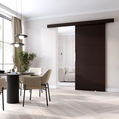 Posuvné dveře na stěnu BARRET 1 - 106 cm, wenge