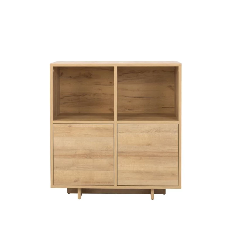 Nízká kombinovaná komoda CHASKA - dub riviera