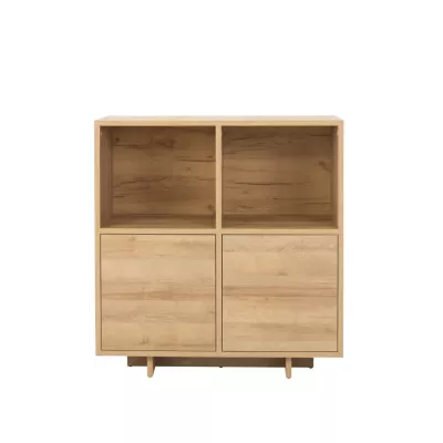 Nízká kombinovaná komoda CHASKA - dub riviera