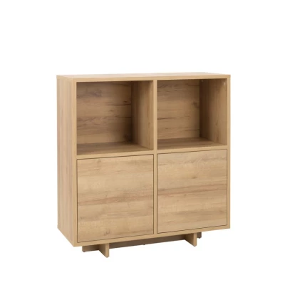 Nízká kombinovaná komoda CHASKA - dub riviera