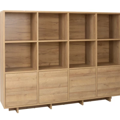 Kombinovaná široká komoda CHASKA - dub riviera