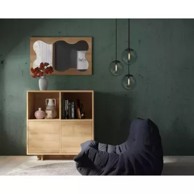 Nízká kombinovaná komoda CHASKA - dub riviera