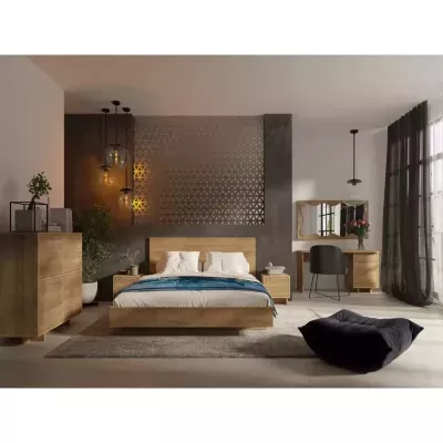 Kombinovaná široká komoda CHASKA - dub riviera