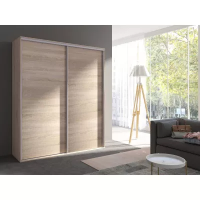 Široká šatní skříň 204 cm AMBOY 1 - dub sonoma